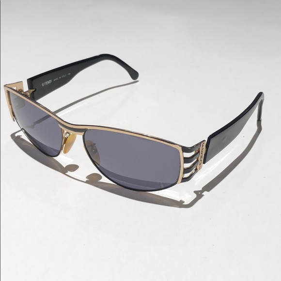 Fendi women’s ebony black /gold sunglasses FS118 main image 5